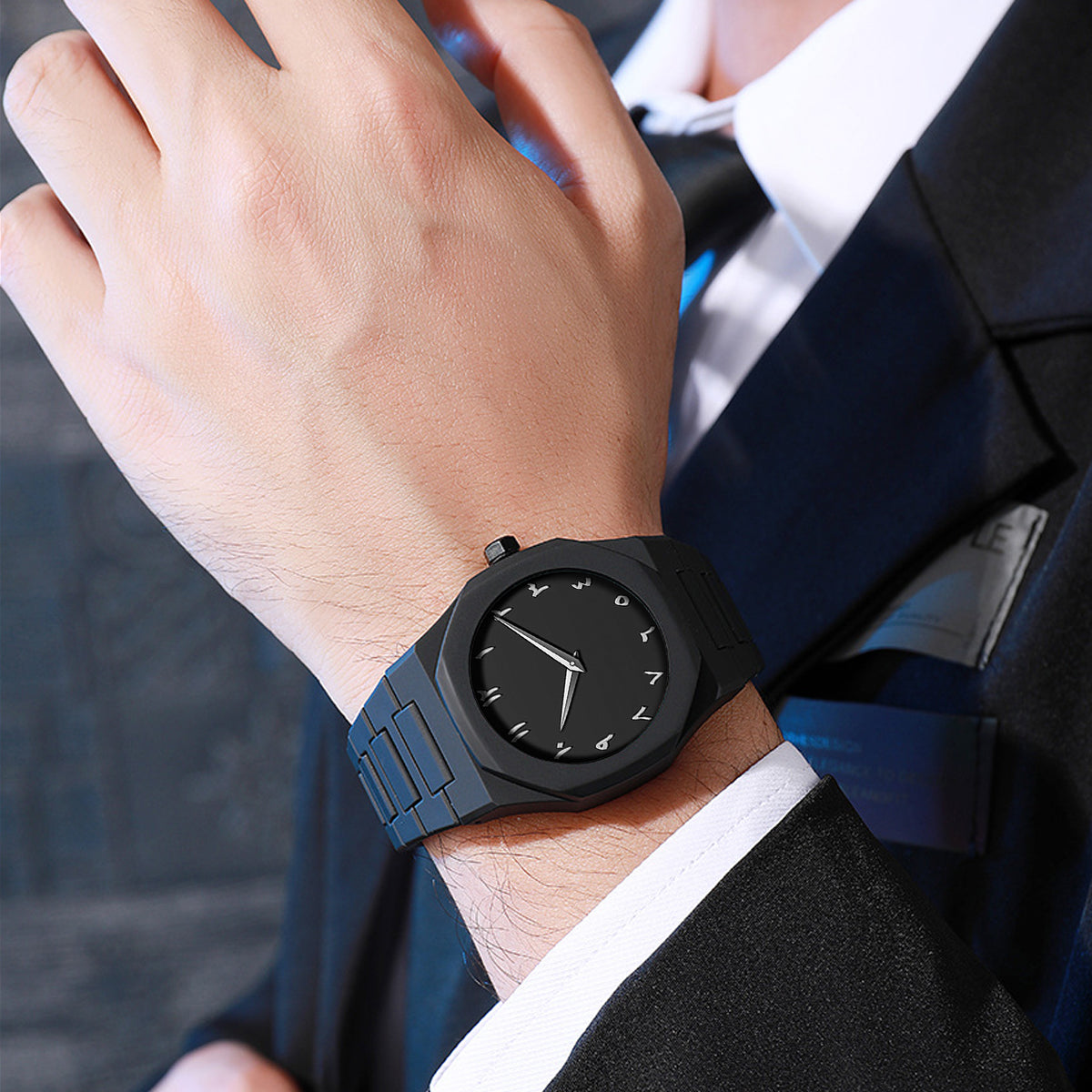 ✨⌚ VA VA VOOM Men’s Luxury Arabic Digital Watch 🖤 | Sport & Business Style 🔥