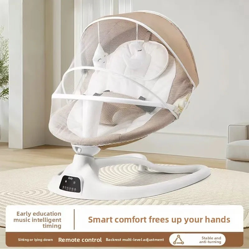 Baby Rocking Chair Electric Rocking Chair Baby Coaxing Artifact Multifunctional Baby Soothing Chair Newborn Sleeping Cradle Bed