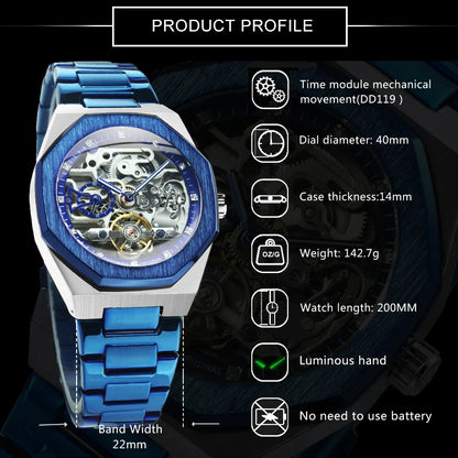 🔥 Luxury Redefined – Watch the Mechanics of Time in Style!