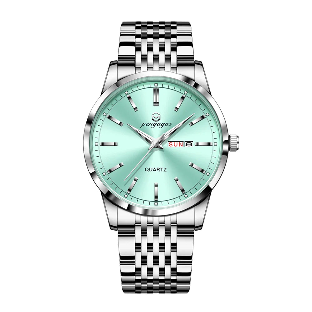 2025 New Top Brand Luxury Man Wristwatch Waterproof Luminous Date Men Watches Stainless Steel Quartz 43mm Men's Watch Male reloj